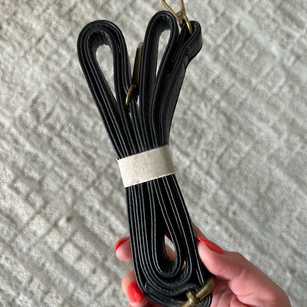 Black Leather Purse Strap